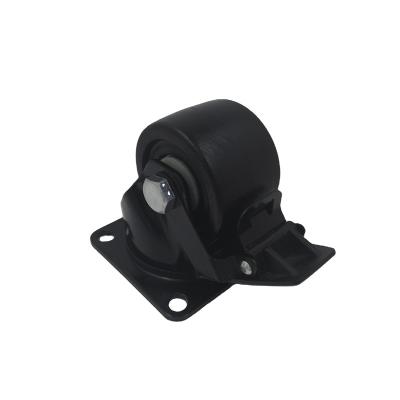 China Rigid Japanese Low Weight Center Nylon Heavy Duty Caster Wheels With Brake for sale