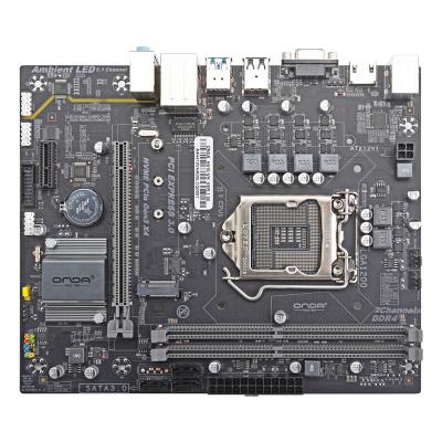 China 10th MATX H410 desktop core motherboard DDR4 M.2 NVME desktop mainboard LGA1200 for sale