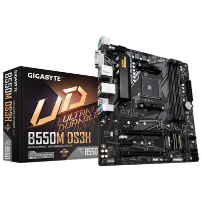 China GIGA B550M DS3H Desktop PC MOTHERBOARD AMD AM4 DDR4*4 M.2*2 PCIE4.0 M-ATX for sale