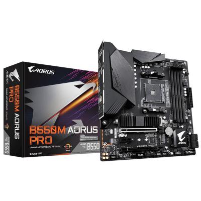 China GIGA B550M AORUS PRO DESKTOP PC MOTHERBOARD AMD AM4 DDR4*4 M.2*2 PCIE4.0 M-ATX for sale