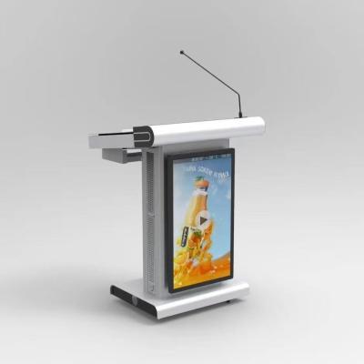 China Multimedia Modern Church Podiums Digital Podium Lectern For Conference Classroom for sale