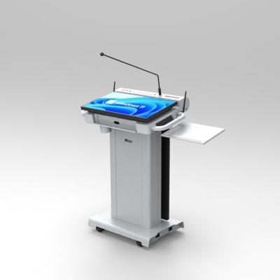 China School Multimedia Podium Lectern ,  Classroom Smart Lectern With 23.6