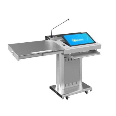 China Smart Multi Media Podium , Computer Lectern Educational Equipment for sale