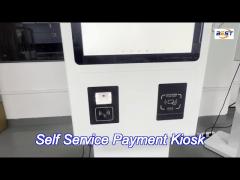 32inch touch screen ordering kiosk scan qr code pos self food order service