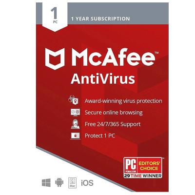 China Globally Hot Selling Key Code Mcafee Internet Security Antivirus Software for sale