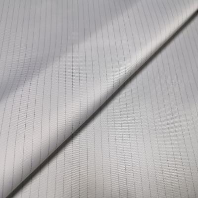 China Clean Room Fabric 5mm Anti-Static Stripe ESD Polyester Conductive Fabric For Workwear for sale