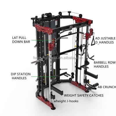 China Modern Commercial Fitness Equipment Home Gym Multi Function Gym Machine Smith Machine DY-6000 for sale