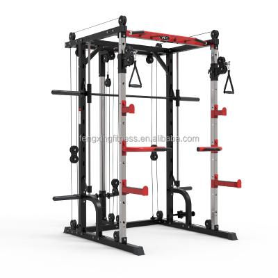 China Model DY-7008 Commercial Multi Station Equipment Gym Power Rack Smith Machine for sale