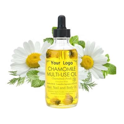 China Other Customized Essential Skin Care Products 100% Natural Chamomile Baby Oil Massage With Dried Flower Petals for sale