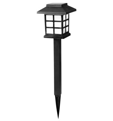 China IP 65 waterproof led solar garden light for outdoor garden street blake color white work at night for sale