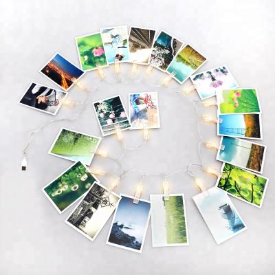 China Wedding Party Christmas USB Powered 20 LED Photo Clip String Lights For Party Home Decoration for sale