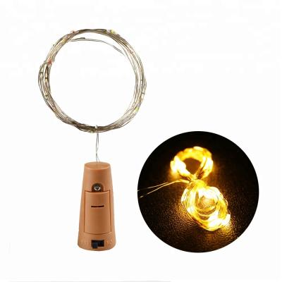 China Warm White Cork Bottle Wine Stopper Jars LED String Lights DIY Plastic+Copper Wire Bottle String Light Decoration For Christmas Party for sale