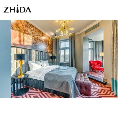 China Zgida Contemporary New Design 5 Star Hotel Supplier Luxury King Size Custom Bedding Set OEM for sale