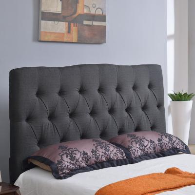 China Other Factory Direct Sale Latest Innovative Upholstered Platform Bed Frame With Button Tufted Headboard for sale