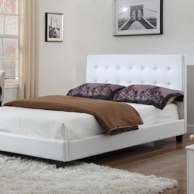 China (Other) Hot Selling Custom Modern Style Adjustable Decked Storage Bed PU Wingback Upholstered Platform Bed for sale