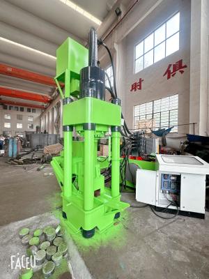 China 30KW Motor Metal Briquette Press Efficiently Briquetting Metal Chips Into Dense Briquettes for sale