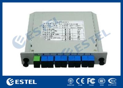 China Slot Fiber Optic Splitter Box Plc Rack Mounted Low Polarization Sensitivity for sale