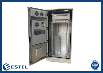 China IP55 38U Telecom Cabinet 304 Stailess Steel Single Wall 1.2mm Thickness With DDF for sale