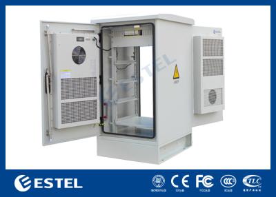 China 22U Outdoor Telecom Enclosure Weatherproof Electronics Cabinet Customized Power Distribution Design for sale