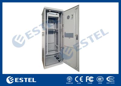 China Aluminum Double Wall Outdoor Telecom Cabinet IP55 1 Unit PDU With Front Rear Access for sale