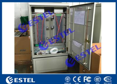 Chine Cabinet de câble à fibres optiques de fibre de l'acier inoxydable IP65 avec le bâti avant ou arrière de plancher à vendre