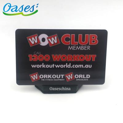 China Home Credit Card Standard Size Free Sample PVC Gold Membership Card Custom Plastic Printing for sale