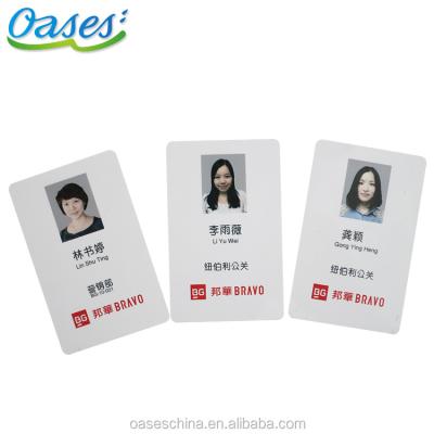 China Home Employee Plastic Printing Id Card Manufacturer for sale