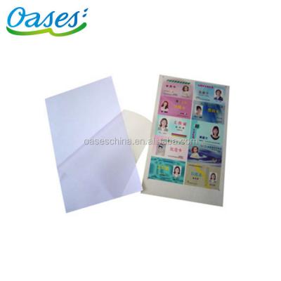 China Card Raw Material For All Kinds Of Inkjet Printable Color A4 Blank Inkjet PVC PVC Plastic Sheet For Card Printing for sale