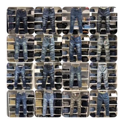 China Jeans Fashionable Men's Retro Ripped Straight Slim Straight Business Pants Mens Motorcycle Jeans for sale