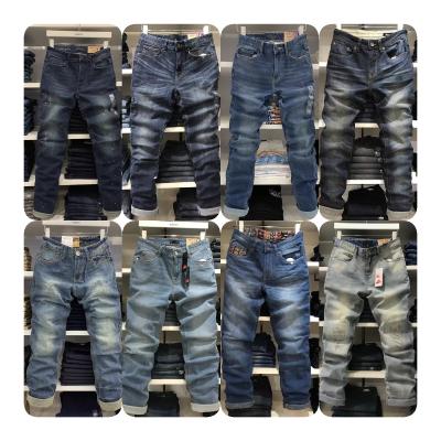 China Straight 2022 wholesale summer men's thin straight jeans men's stretch jeans business casual straight slim young men for sale