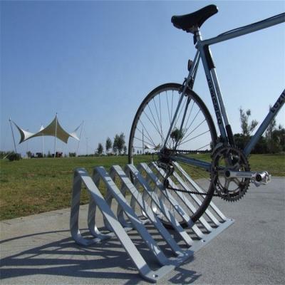 China MS Top Quality Outdoor Bicycle Stand Rack Design Customized Bike Parking Racks With 7 Space for sale