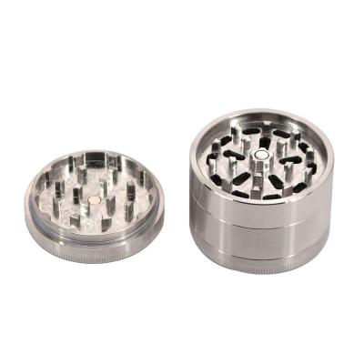 China Custom High Quality Grinding Grinder 304 SS Grinder Stainless Steel Herb Grinder 47mm Velvet Bag Packing Spice Grinder for sale