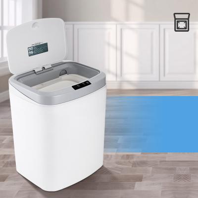 China Sustainable Touch Sensor Indoor Outdoor Smart Refillable Trash Can Smart Waste Box for sale