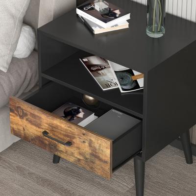 China Nordic Style Foldable Furniture Bedroom Furniture Wooden Nightstand Bedside Table To Marry Bedroom Furniture for sale