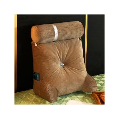 China Durable High-Grade Protect Height Bed Reading Backrest With Arms Sofa Cushions Backrest Pillows for sale