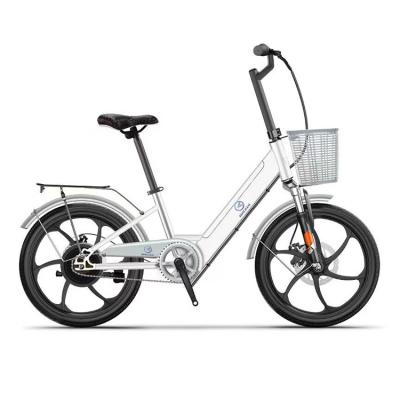 China Super Quality High Carbon Steel 10Ah Lithium 20 Inch Electric Bicycle City Bike For Travel for sale