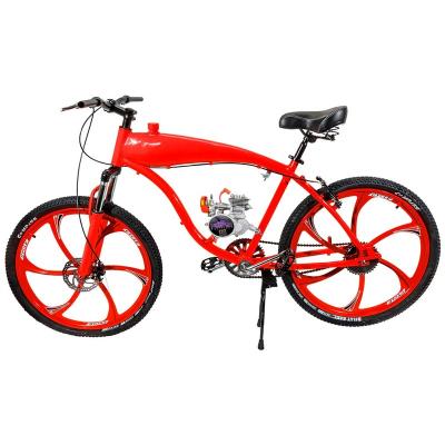 China High Grade Gas Electric Motors Motorized Bicycle 26 Inch Aluminum Foil With 85cc 2 Stroke Engine for sale