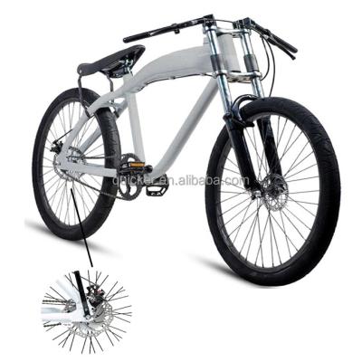 China 2022 Aluminum Wholesale High Quality Aluminum Frame Gas Bikes Motorized Bicycle 2.4L for sale