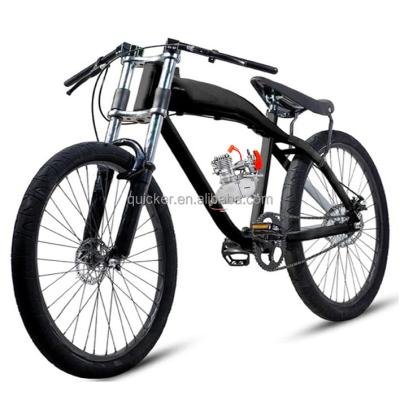 China Aluminum Bike Frame With 26inch Gas Tank 50mph Speed ​​Aluminum Bike Motor Gas Motorized Bicycle Phantom 2.4L 85cc Tank for sale