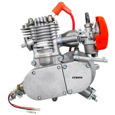 China Speed ​​Carburetor 85cc 2 Stroke Gas Bike Engine Bore 52mm Double Window Piston Moped Hub Motor DIY Bicycle ZTMOTO for sale