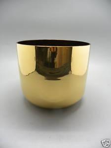 China Golden clear quartz crystal singing bowls for sale