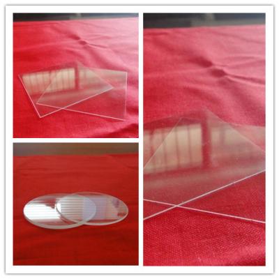 China Clear high purity 99.99% quartz glassplate polished made in china MOQ 100 for sale