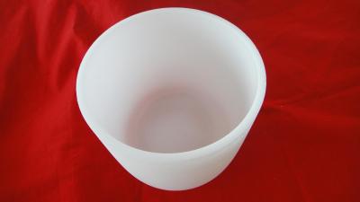 China Opaque quartz glass crucible for sale