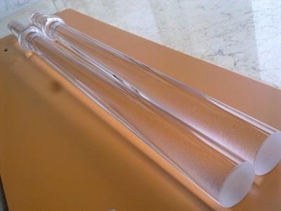 China Transparent solid quartz glass rod for semiconductor for sale