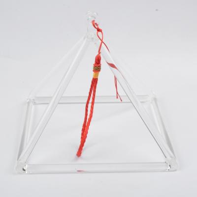 China Clear quartz crystal singing pyramids with carry bag factory sell directly for sale