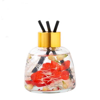 China Hot Sale 120ml Luxury Rattan Reed Diffuser Perfume With Stick Car Scented Air Freshener Perfume Bottle Glass For Home for sale