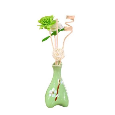 China Scented Ceramic Bottle Tubular Diffuser With Eco Friendly Fragrance Oil Package Custom Aroma Products For Home Aroma for sale