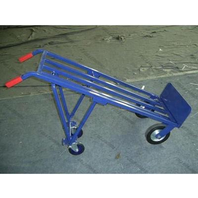 China WAREHOUSE HT1595 Heavy Duty 4 Wheel Metal Handbag Truck Trolley Hand Trolley Drum Hand Trolley Good Quality for sale