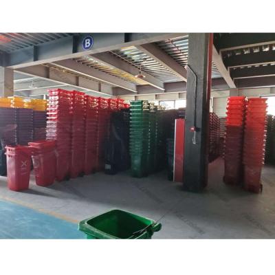 China Sustainable Wheelie Trash Bin Plastic Dust Bins Waste Bins For Outdoor for sale