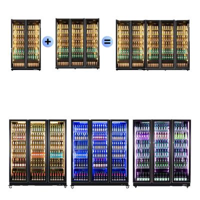 China Modern Single-temperature Glass Door Energy Saving Refrigerator Drinks Fridge Freezer for sale